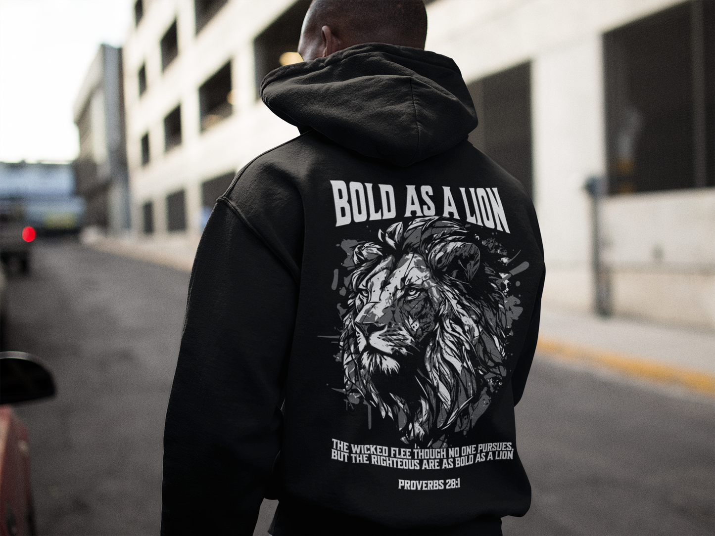 Men's Hoodie Bold as a Lion