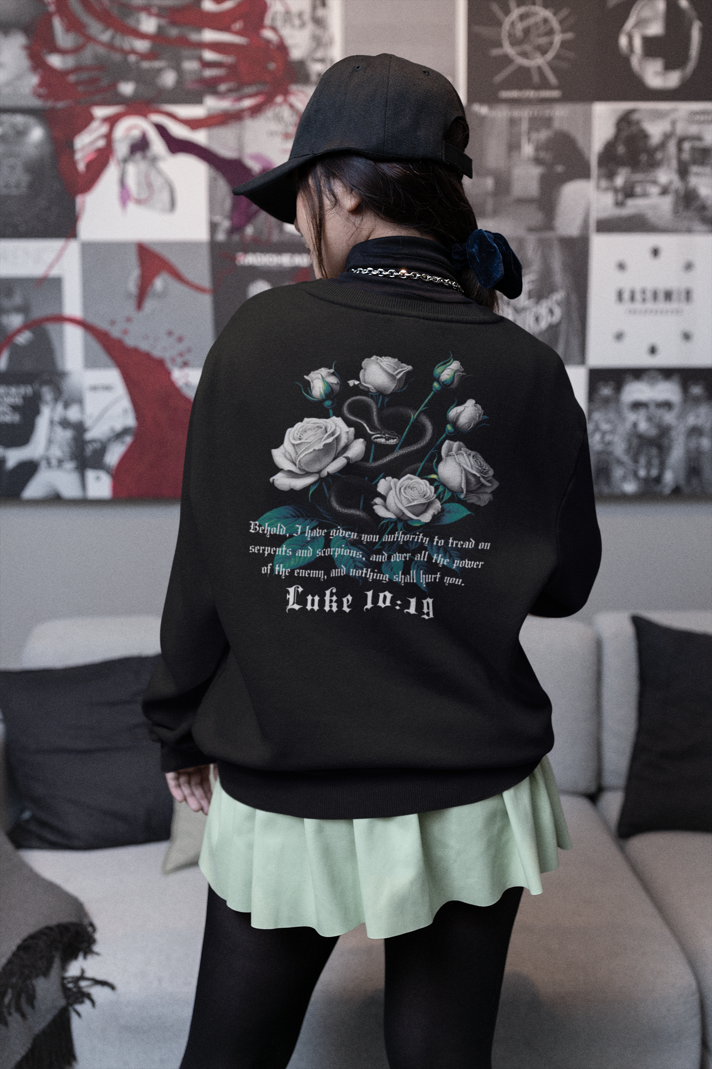 Women's Sweater Authority Over Evil
