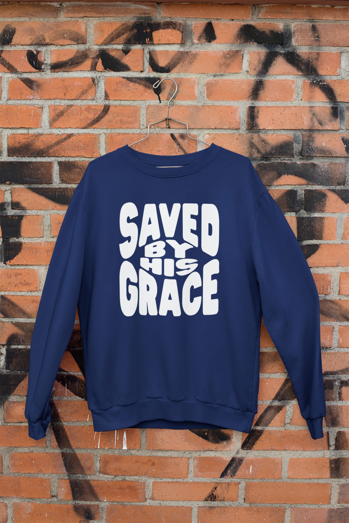 Women's Sweater Saved By His Grace
