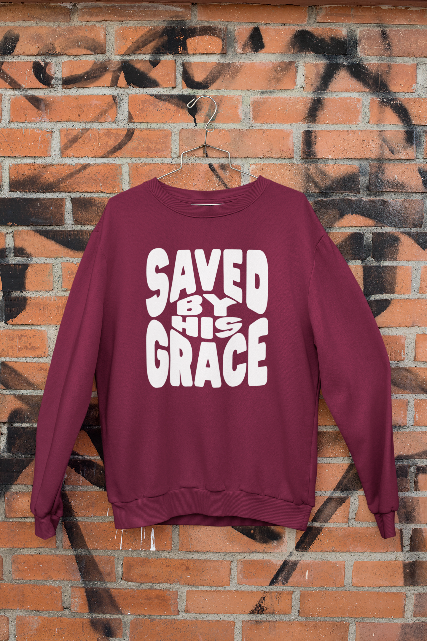 Women's Sweater Saved By His Grace