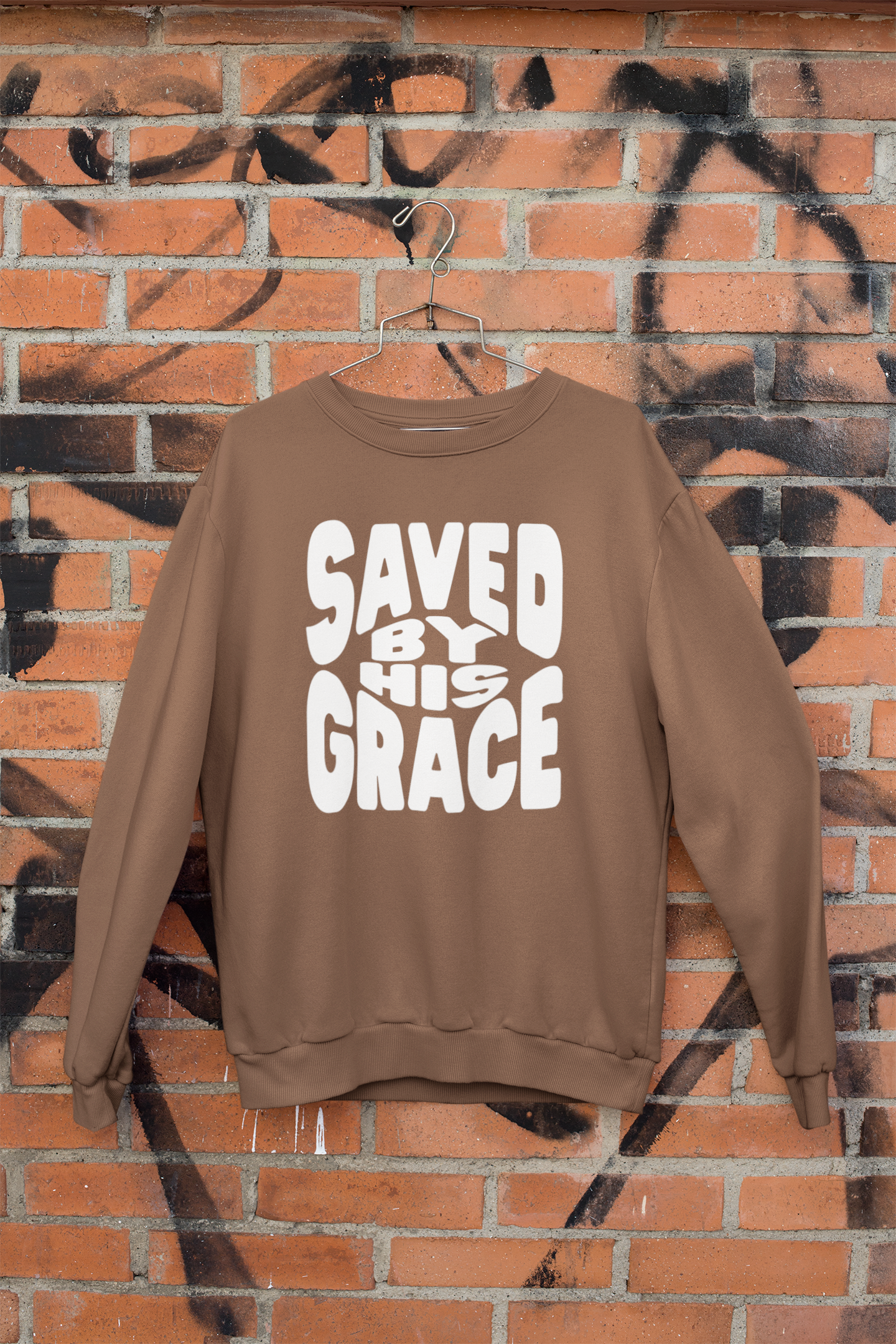 Women's Sweater Saved By His Grace