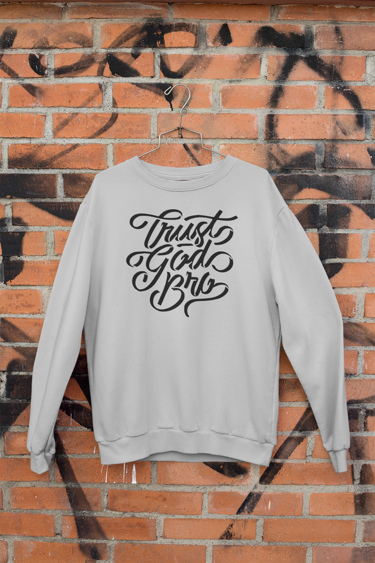 Women's Sweater Trust God Bro