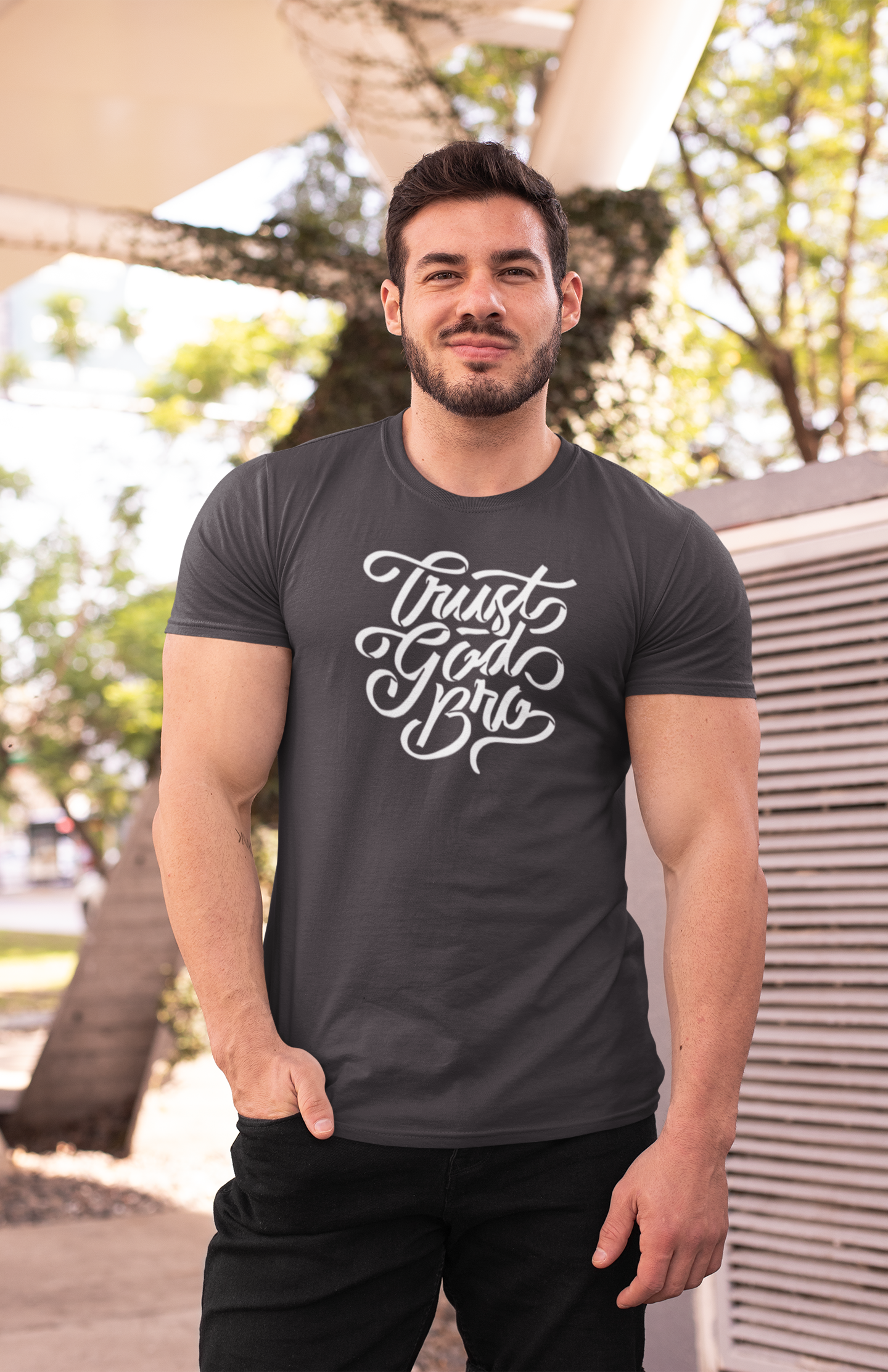 Men's T-Shirt Trust God Bro