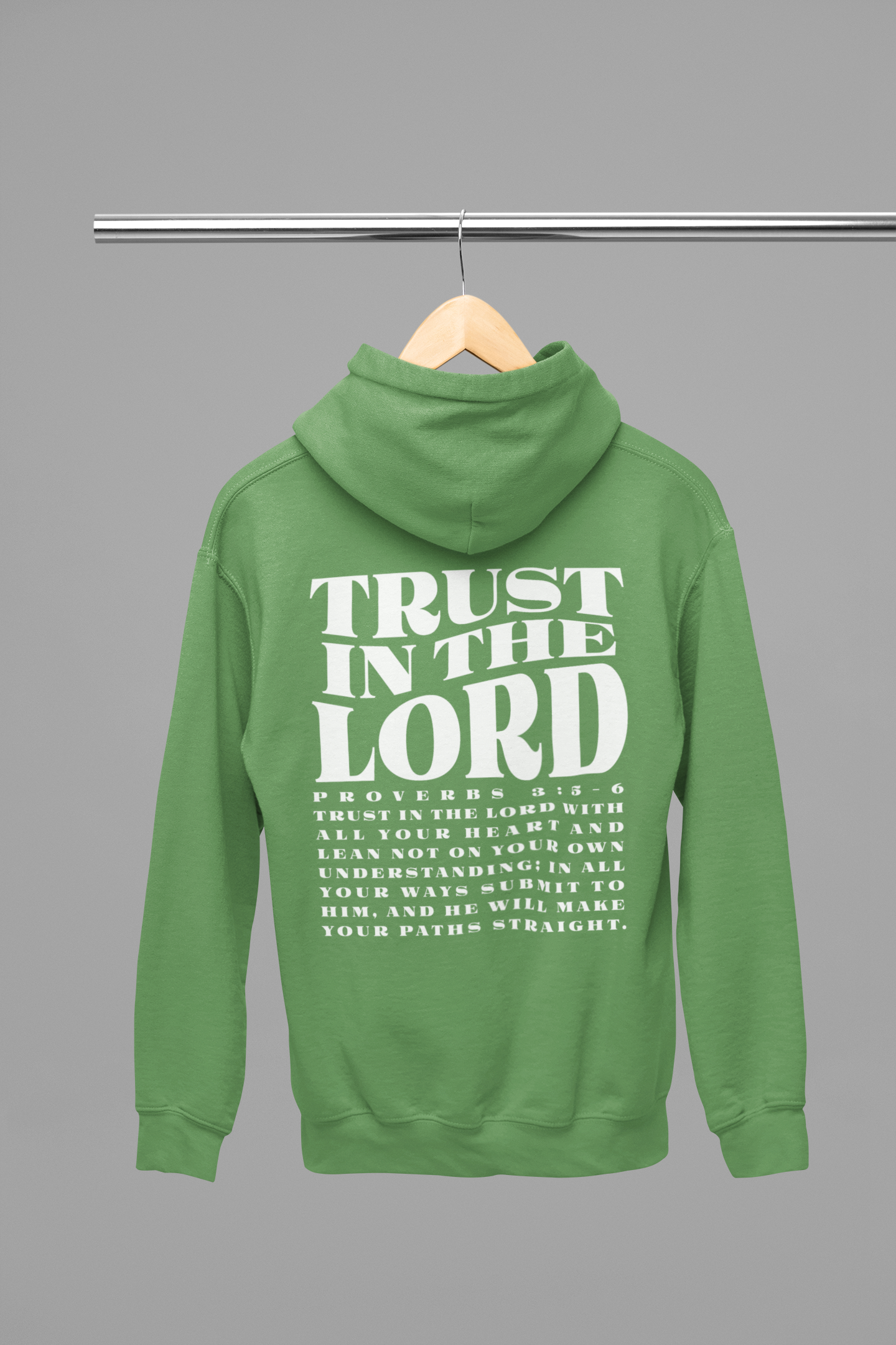 Women's Hoodie Trust in The Lord (White Font)