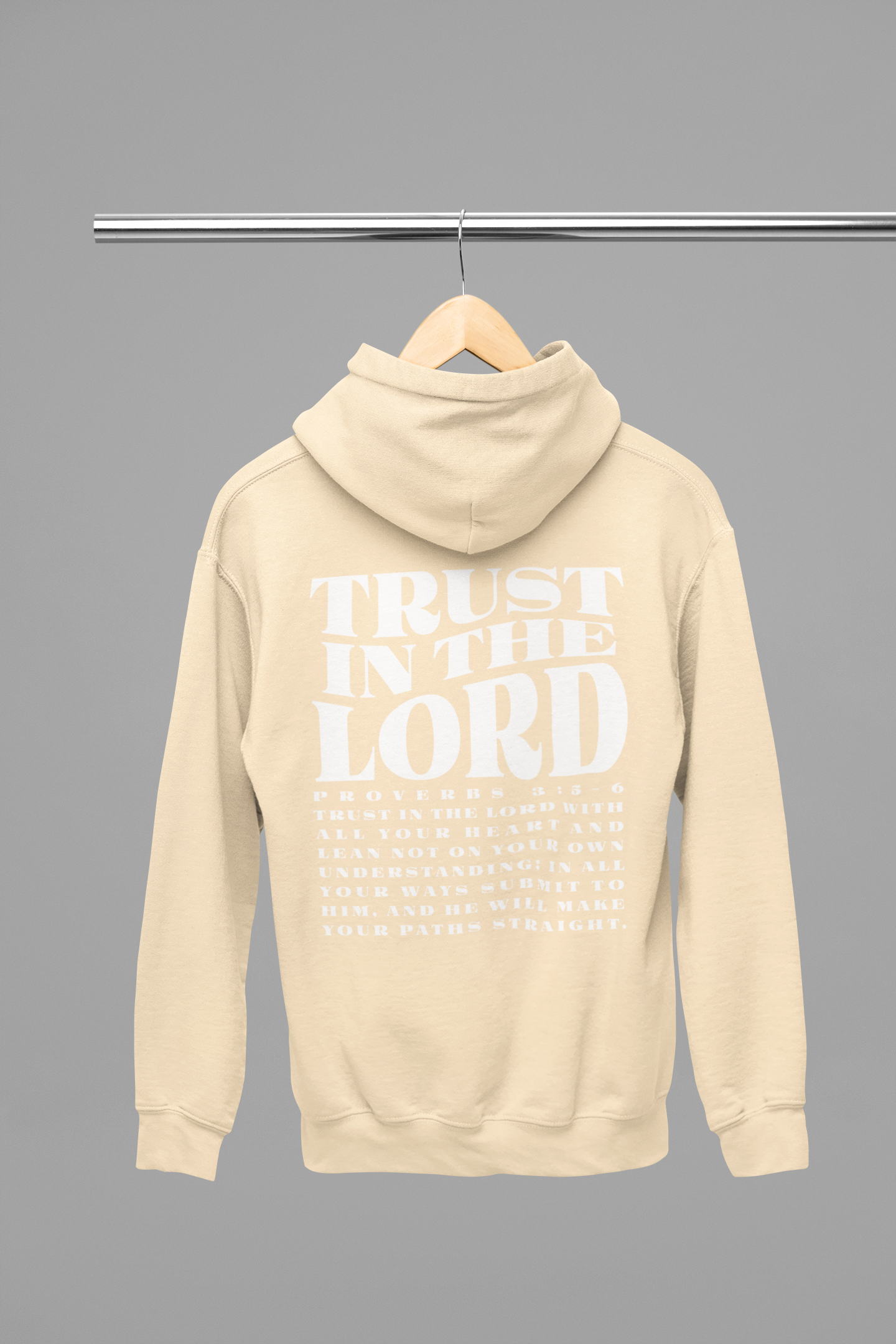 Women's Hoodie Trust in The Lord (White Font)