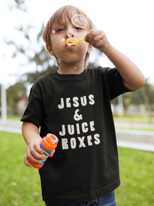 Kid's T-Shirt Jesus and Juice Boxes