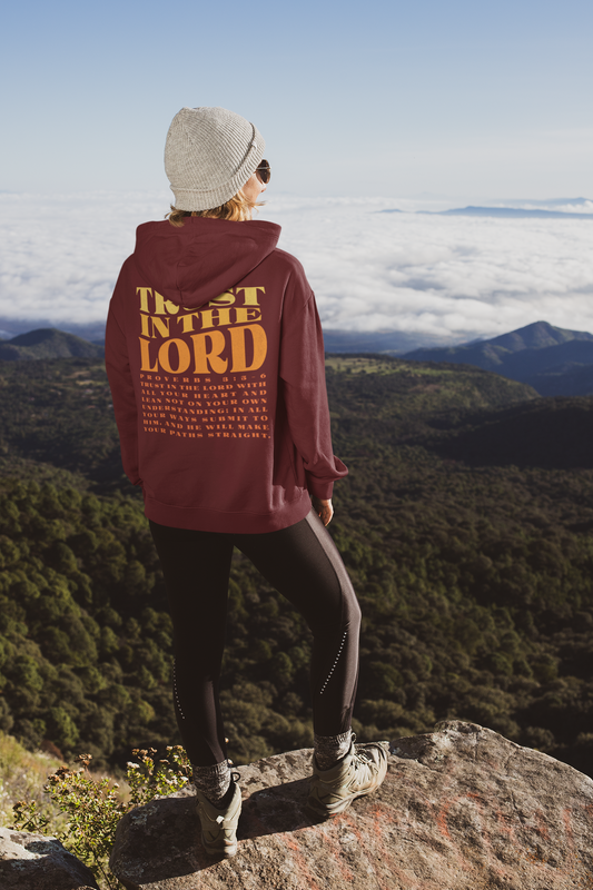 Women's Hoodie Trust In the Lord (Sunset)