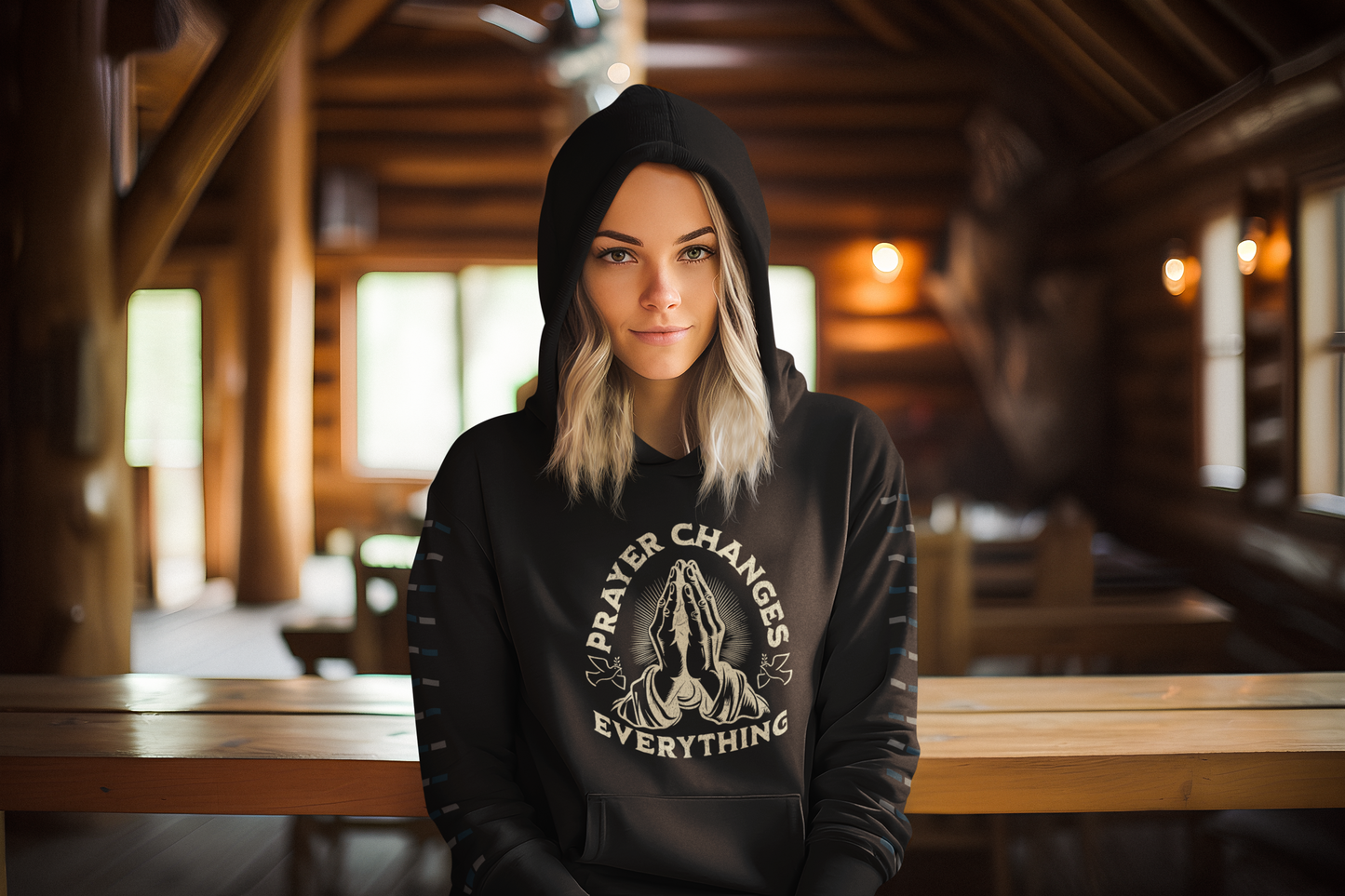 Women's Hoodie Prayer Changes Everything