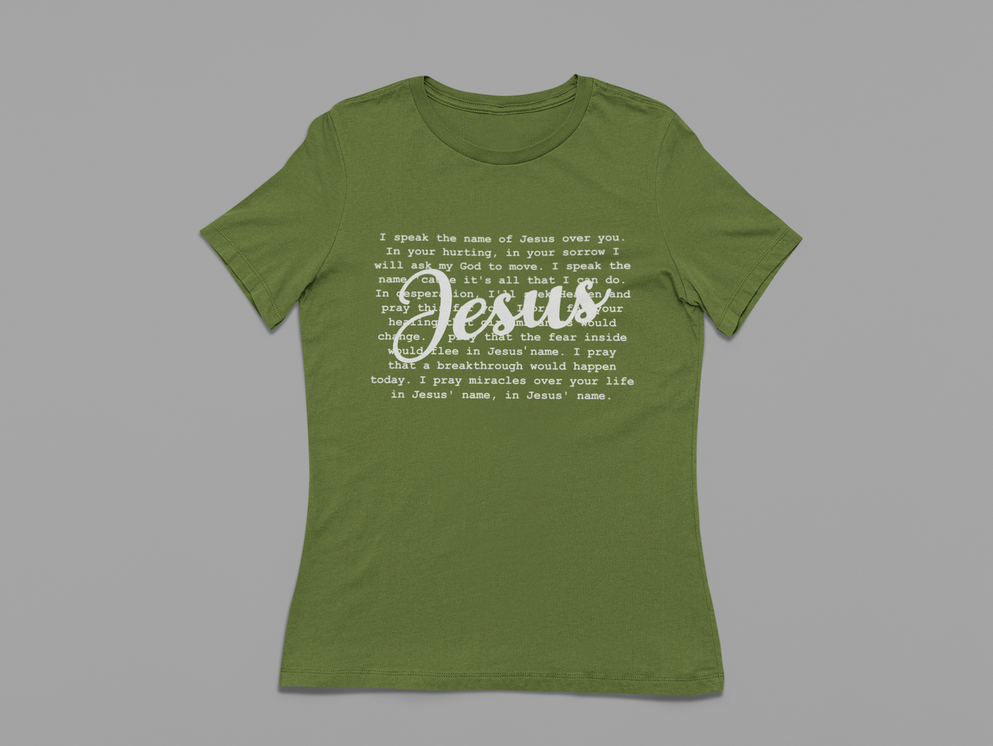 Women's T-Shirt Speak The Name of Jesus