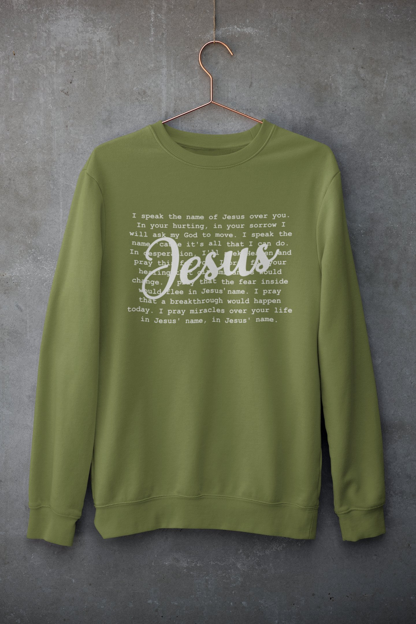 Women's Sweater Speak The Name of Jesus