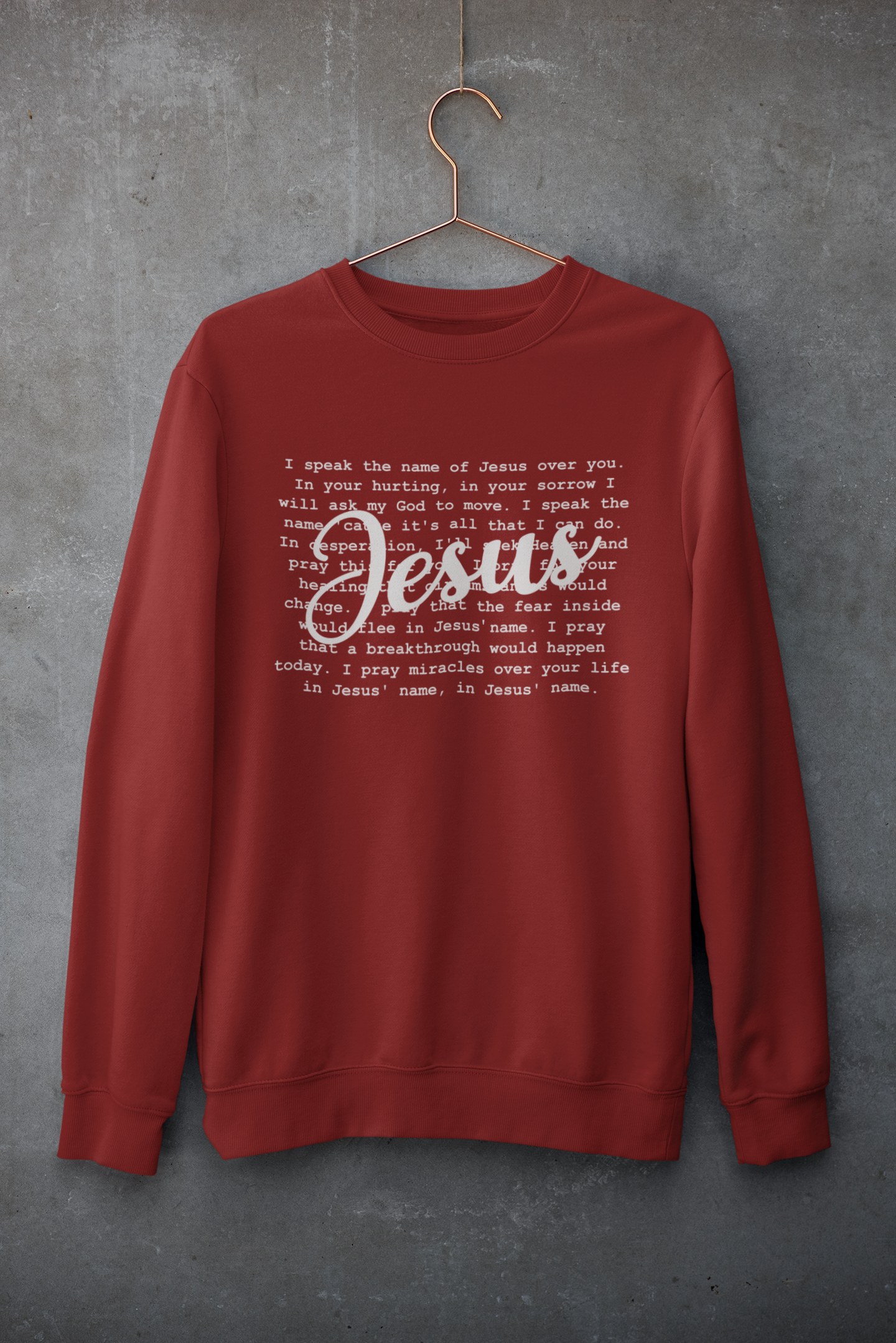 Women's Sweater Speak The Name of Jesus