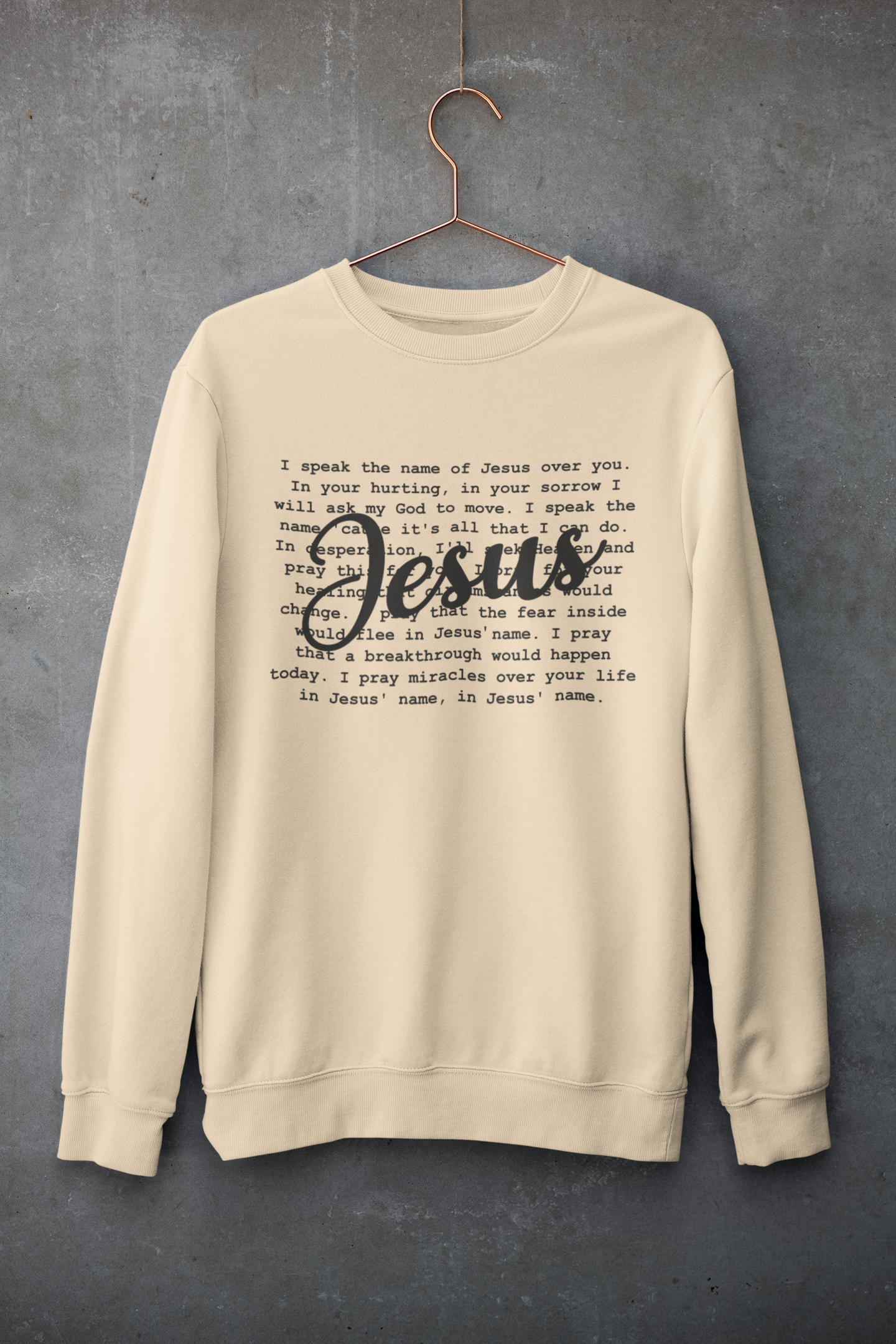 Women's Sweater Speak The Name of Jesus