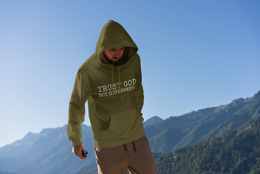 Men's Hoodie Trust God Not Government