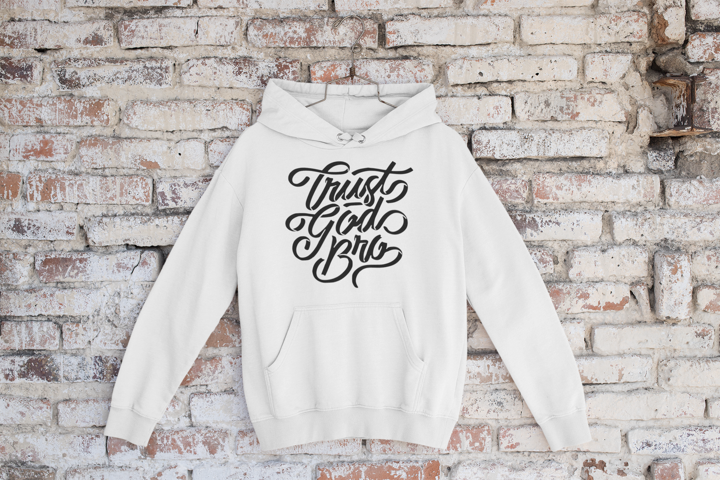 Men's Hoodie Trust God Bro