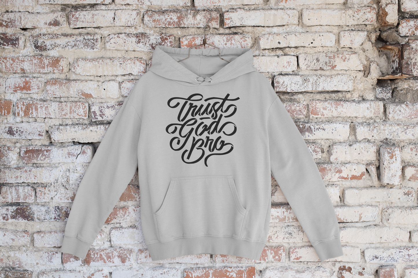 Men's Hoodie Trust God Bro