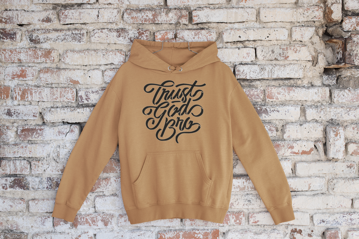 Men's Hoodie Trust God Bro