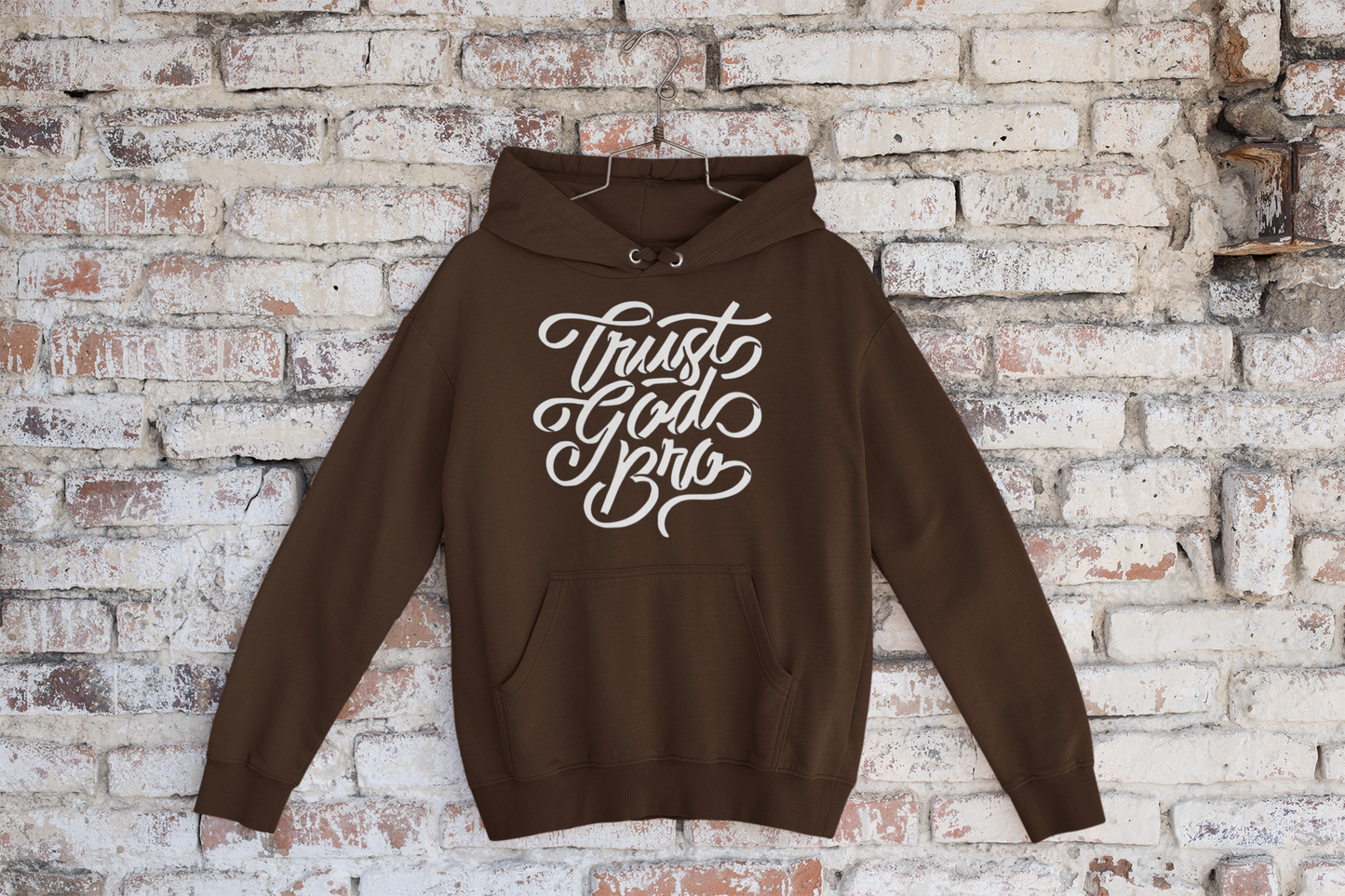 Men's Hoodie Trust God Bro