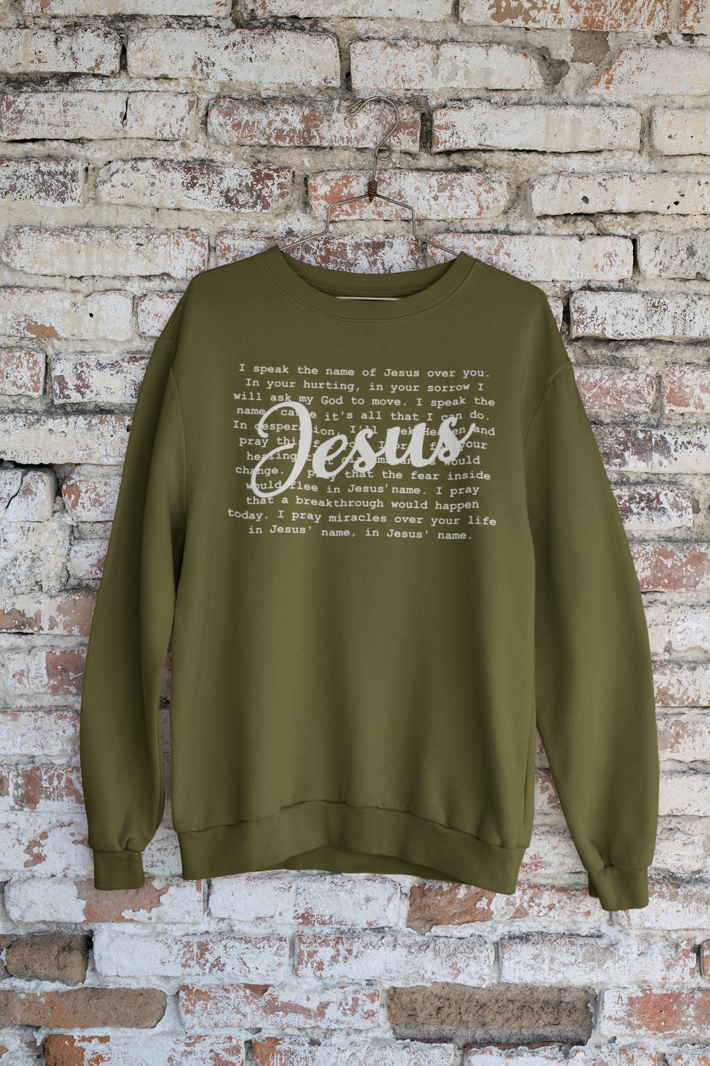 Women's Sweater Speak The Name of Jesus