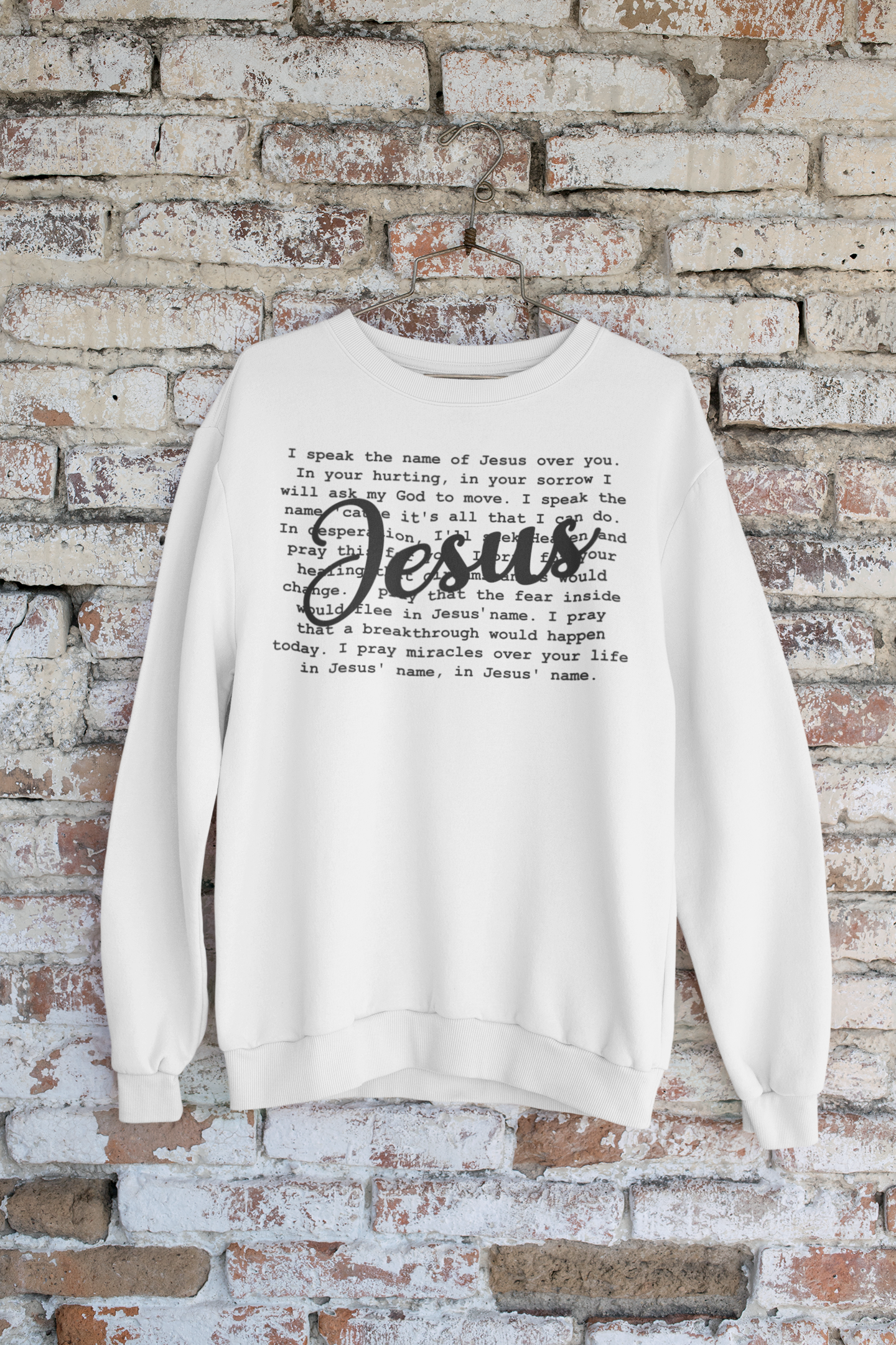 Women's Sweater Speak The Name of Jesus