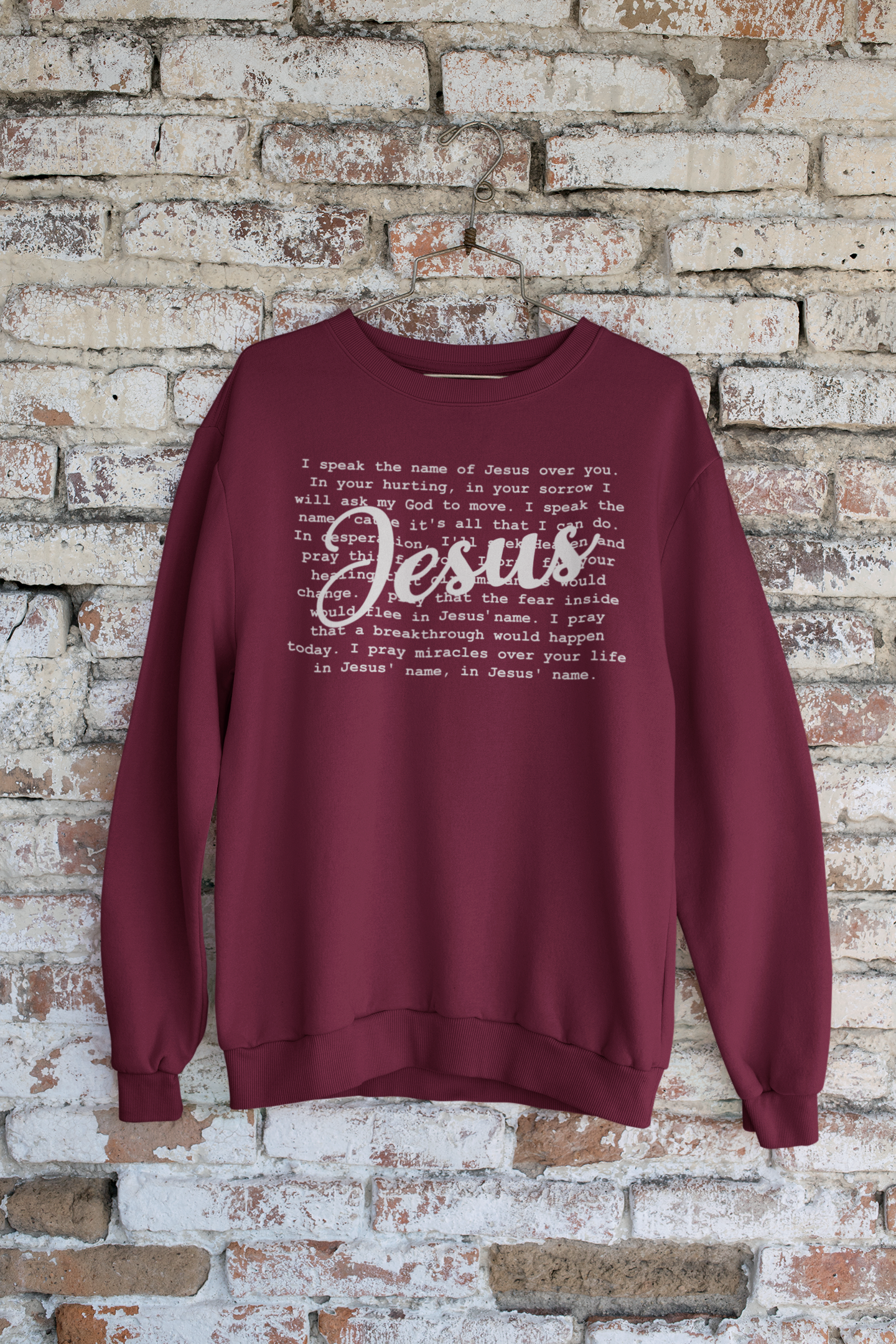 Women's Sweater Speak The Name of Jesus