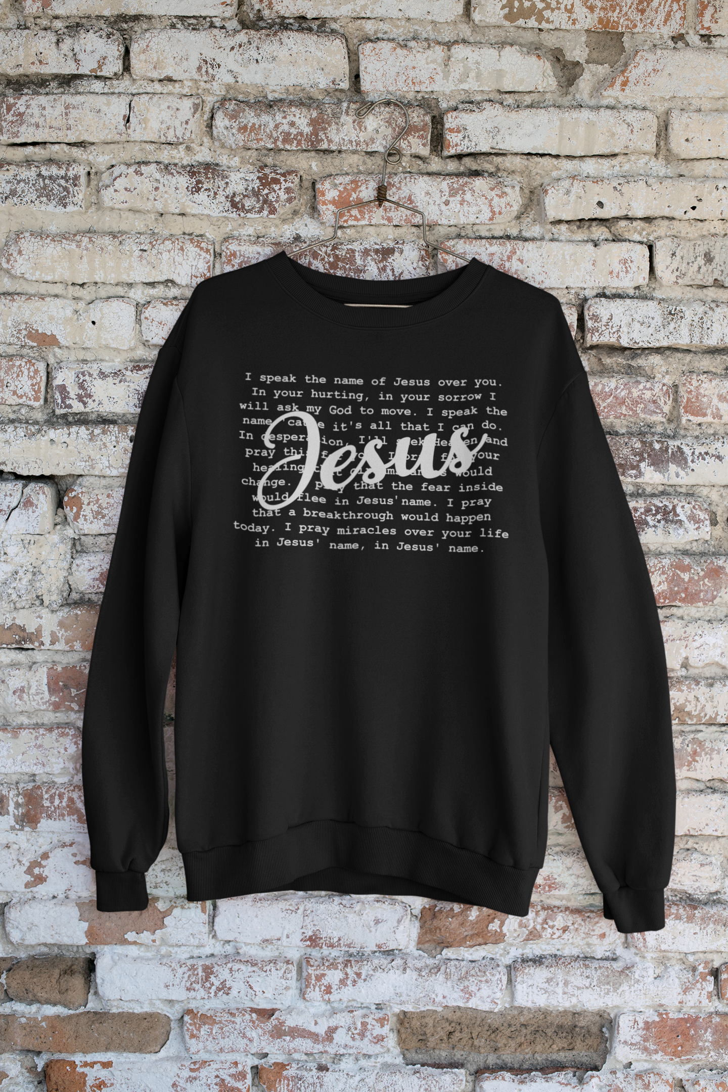 Women's Sweater Speak The Name of Jesus