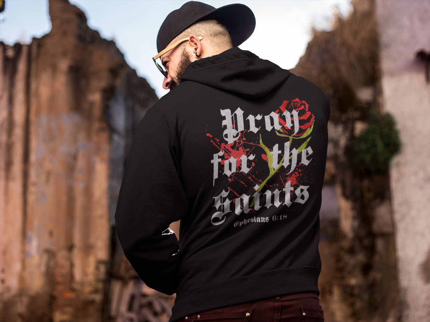 Men's Hoodie Pray for the Saints