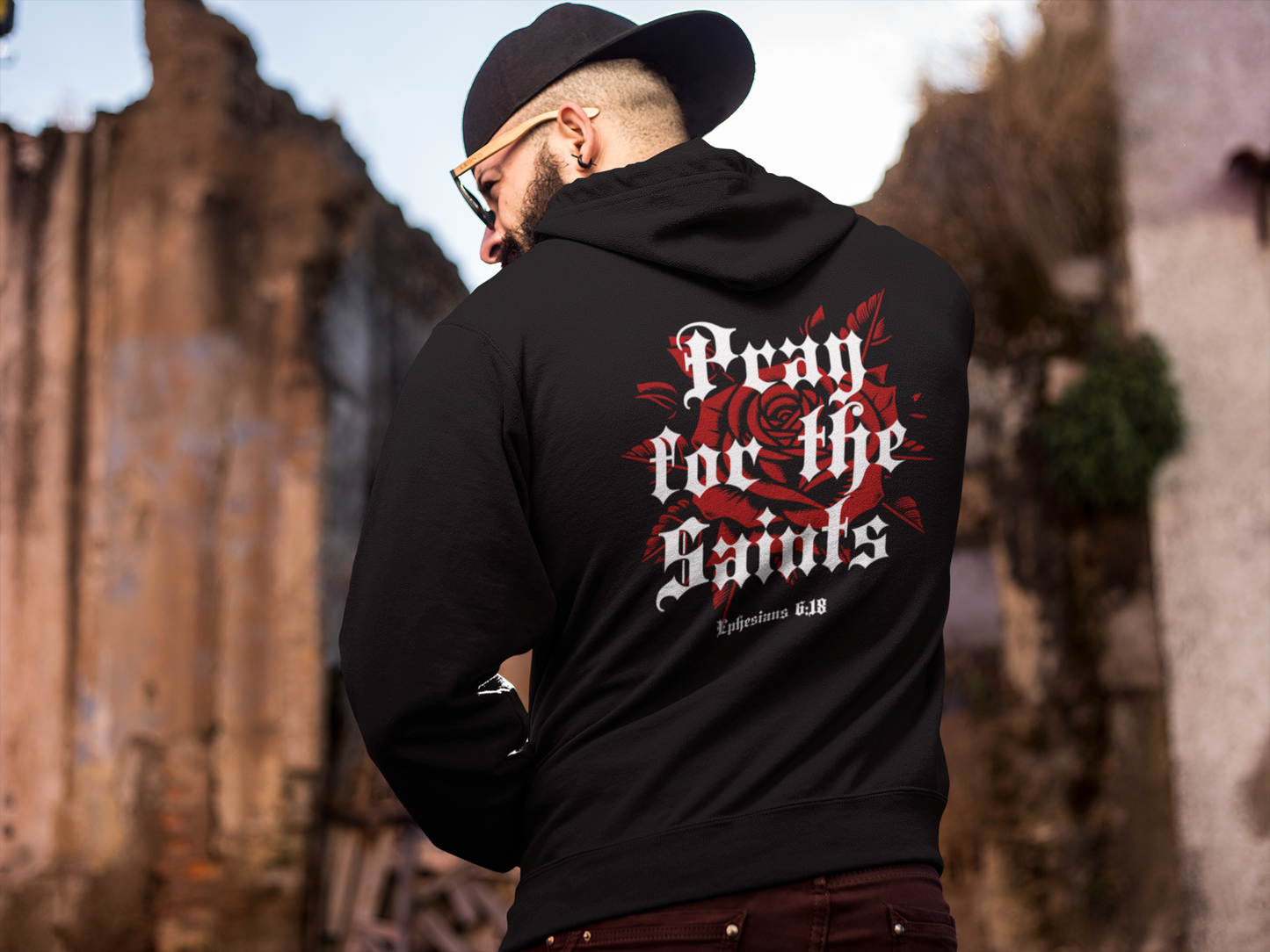 Men's Hoodie Pray For The Saints