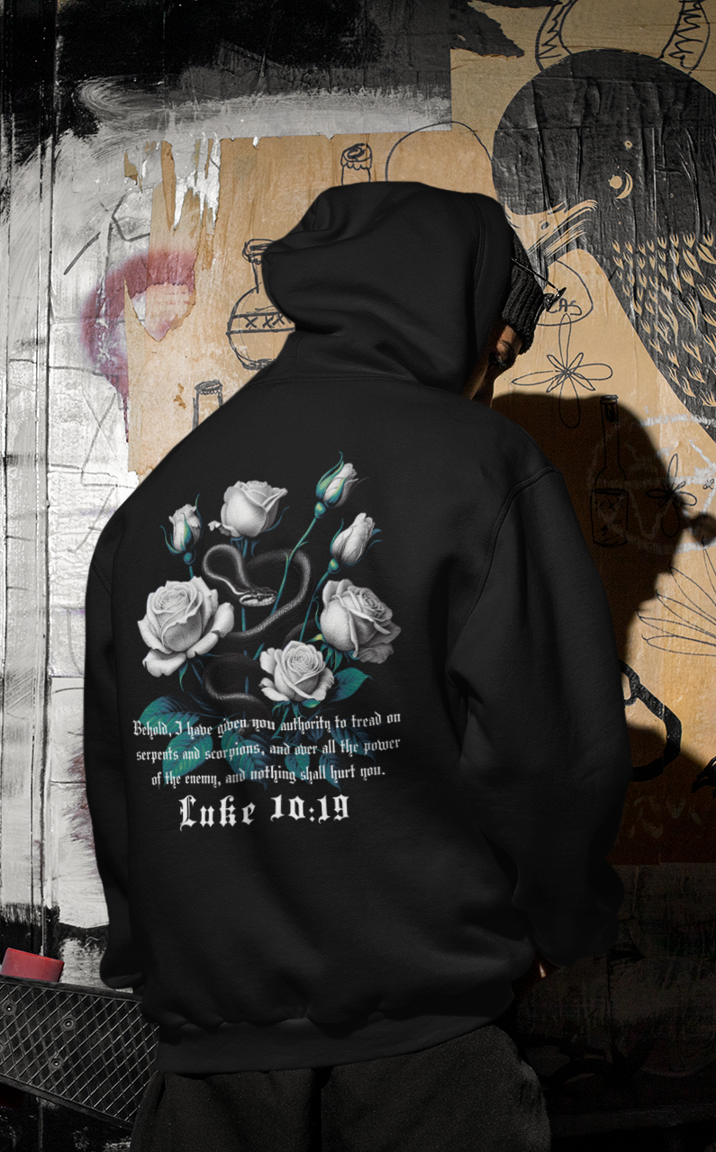 Men's Hoodie Authority Over Evil