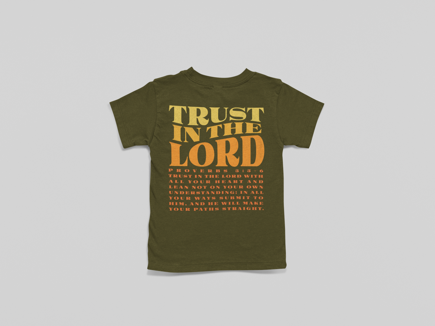 Kid's T-Shirt Trust In The Lord (Sunset)