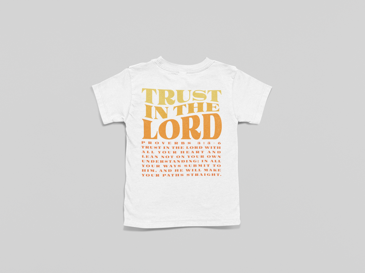 Kid's T-Shirt Trust In The Lord (Sunset)