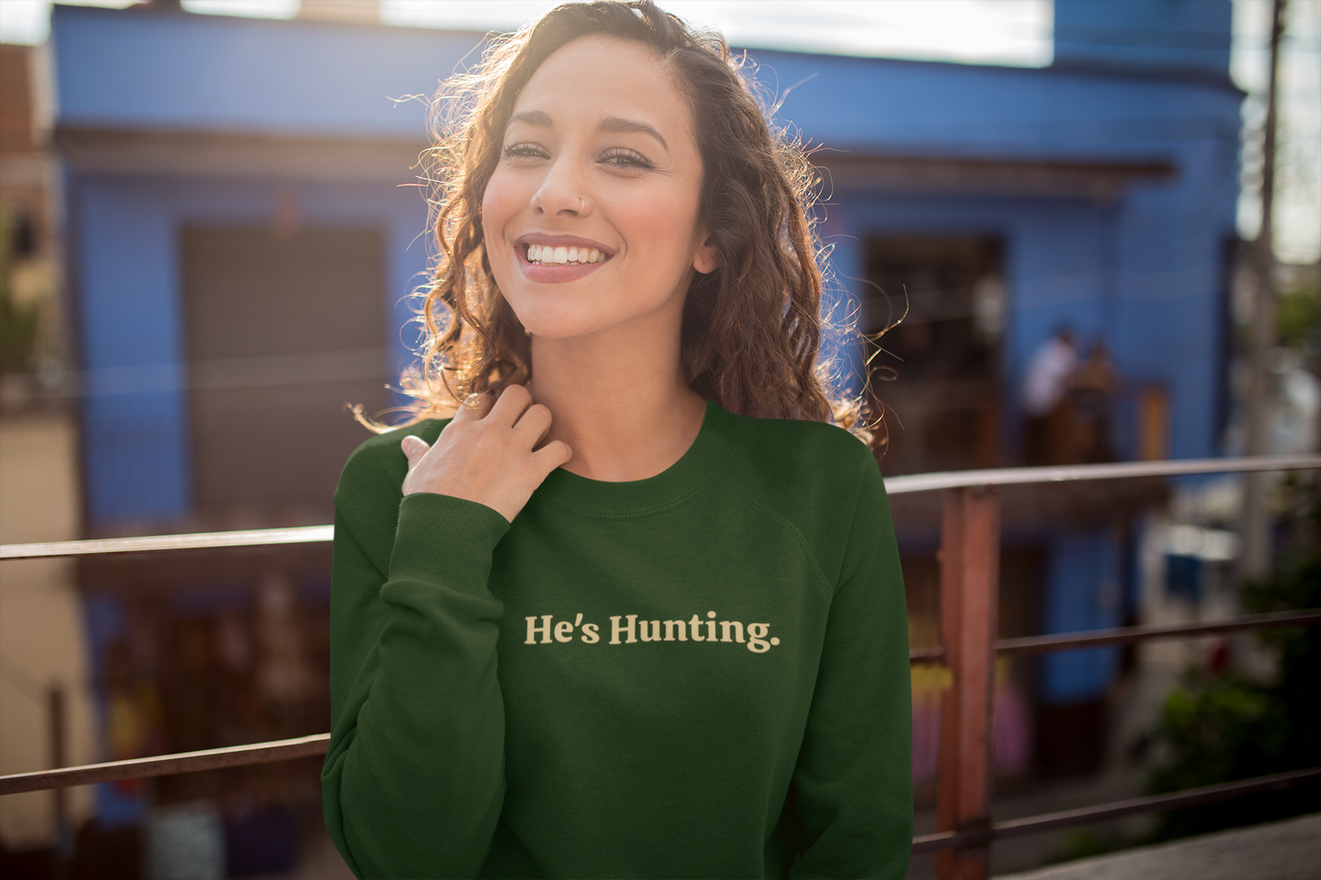 Women's Sweater He's Hunting