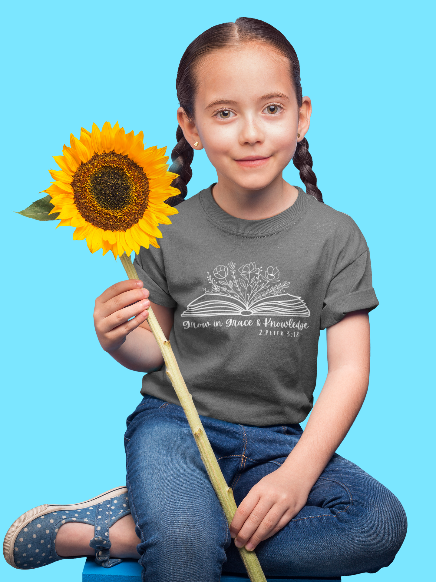 Kid's T-Shirt Grace and Knowledge